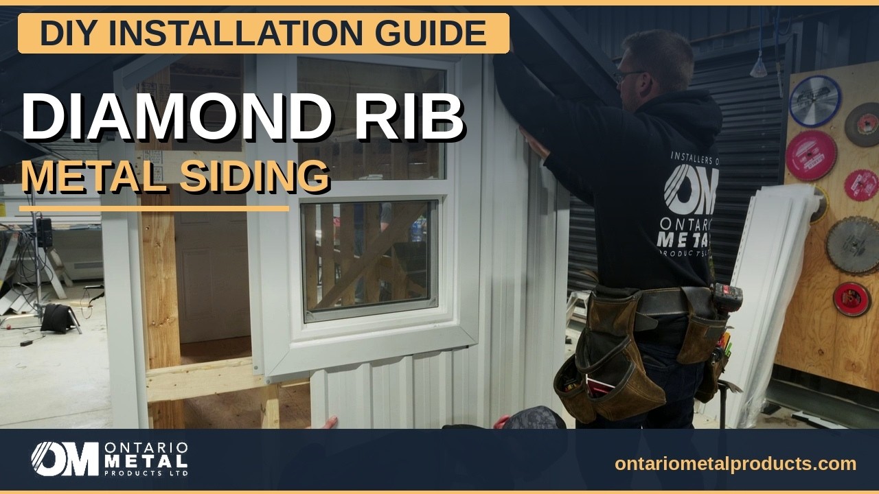Siding Ribbing Diamond Rib Metal Siding - DIY Installation Guide - YouTube