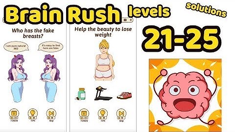 Brain Rush Game All levels 21-25 Game Review Complete Gameplay Walkthrough (iOS-Android)