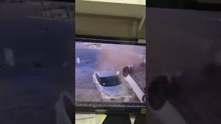 The shocking video of a rollover accident landed on the Chevron parking from the NB15 freeway