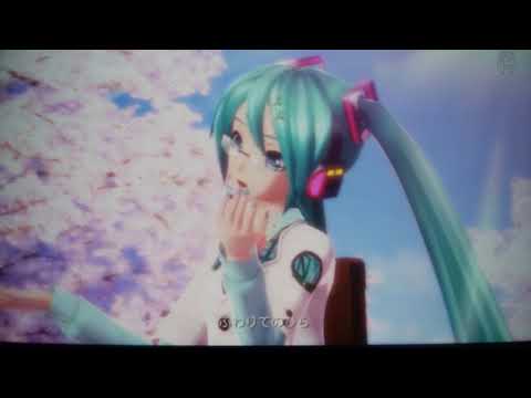 【初音ミクDIVAj2】桜ノ雨　モジュール:スクール　追加演出・字幕ON(PV鑑賞モード)