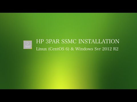 HP 3PAR SSMC 2.0 Install Demonstration