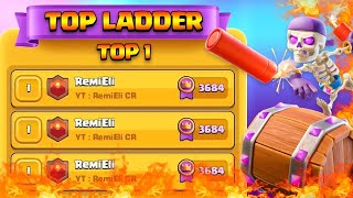 TOP 1 LADDER WITH 3700 TROPHIES - Clash Royale