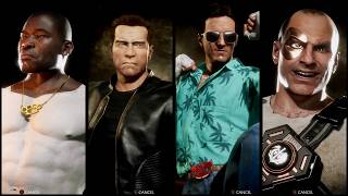 Carl Johnson (CJ), Claude, Tommy Vercetti & Trevor Phillips - Skin Mod Showcase - Mortal Kombat 11