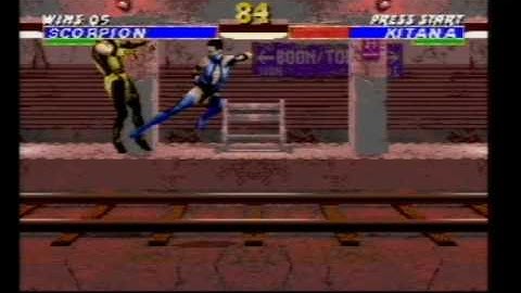 Ultimate Mortal Kombat 3 On SEGA Mega Drive (Genesis) Part 2 (Scorpion playthrough)