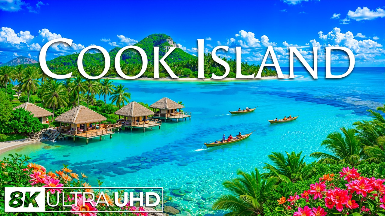 Cook Islands 8K UHD | Lagoon Stillness & Endless Blue – Coral Shores, Calm Waters & Pacific Light