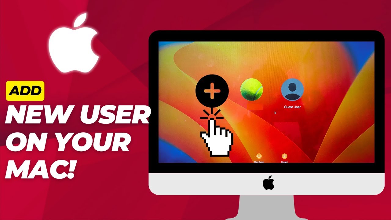 How to Add New User Account on MacBook/iMac - 2026 (Apple Beginners Guide)