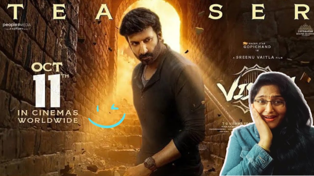 Viswam Official Teaser REACTION | Gopichand | Kavya Thapar | Sreenu Vaitla | TG Vishwa Prasad | PMF