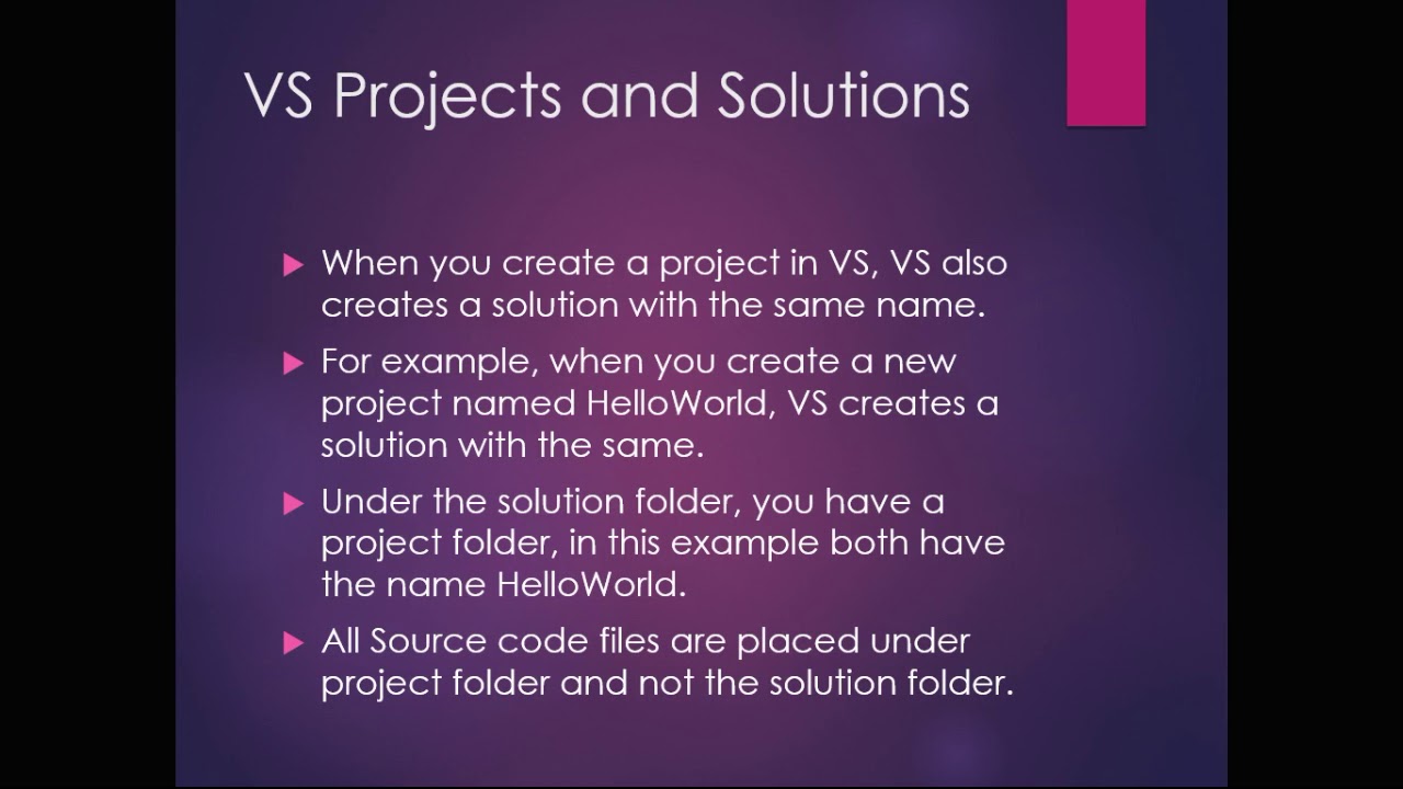Programming I :: Visual Studio Basics :: Adding exisiting code - YouTube