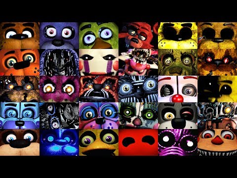 All FNAF Jumpscares in 6 Minutes! (2014-2019) | FNAF 1, 2, 3, 4, SL, PS, UCN, VR