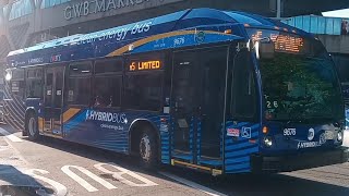 Nova LFS HEVs #9701 & #9676 on the M5 Limited in the Upper West Side and Washington Heights