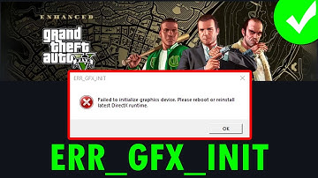 How To Fix ERR_GFX_INIT In Grand Theft Auto V Enhanced | #grandtheftautovenhanced