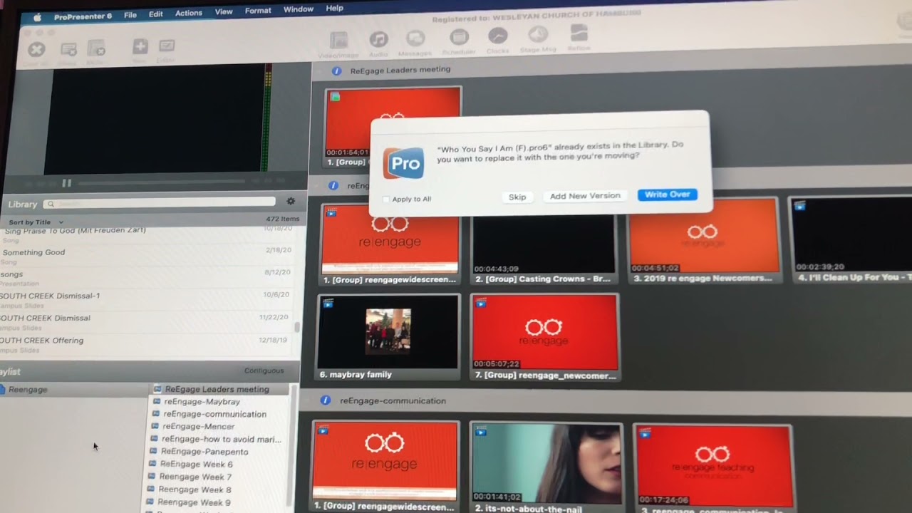 MULTISITE CHURCH:IMPORTING PROPRESENTER 6 BUNDLE FILES AND PREPPING OTHER CONTENT FOR SERVICE
