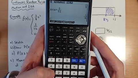 Continuous Random Variables - Median and Interquartile Range