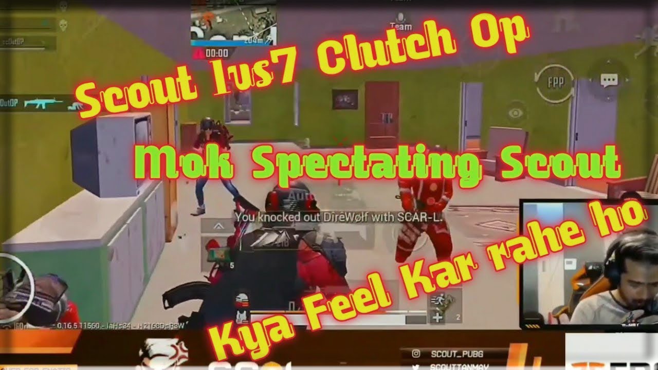 Scout 1v8 in MIRAMAR op clutch back to back || scout on fire 🔥🔥 || scout ne macha Diya 
