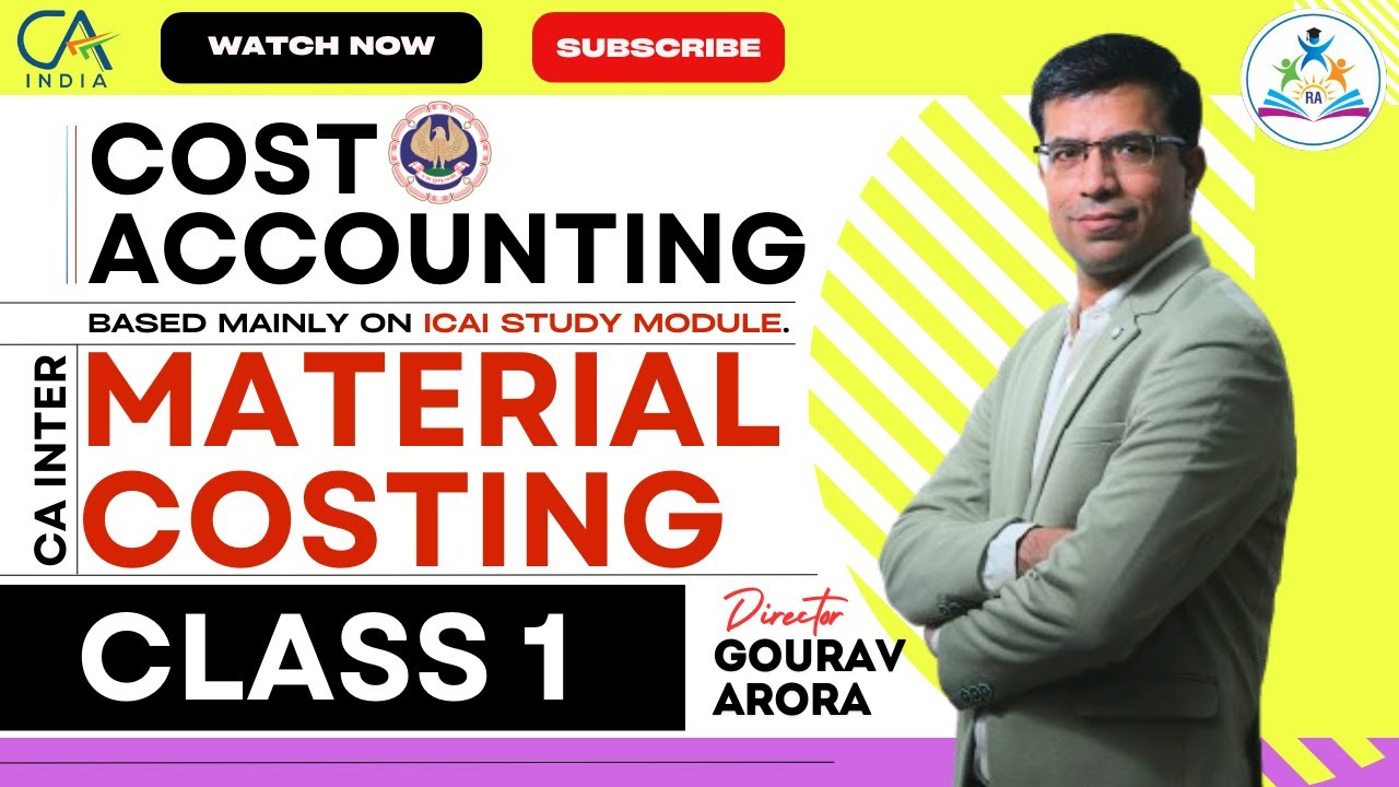 CA Inter Material Cost Class 1 | Cost Live Class | #cainter #cost - YouTube