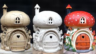 DIY Large Mushroom House From Cardboard
