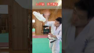 【武道・武術】レジ袋を手刀で切り裂くことはできるか！？刃牙の再現やってみた！！#aikido ＃karate #martial #武道 #空手＃筋トレ
