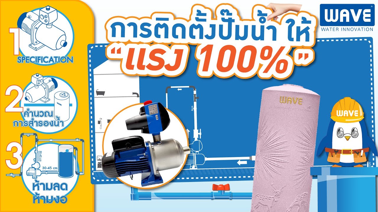 วิธีติดตั้งปั๊มนํ้าที่ถูกต้องเเบบละเอียด"นํ้าไหลเเรง100%" (วิธีติดตั้งปั๊มนํ้า ติดตั้งระบบ by pass )