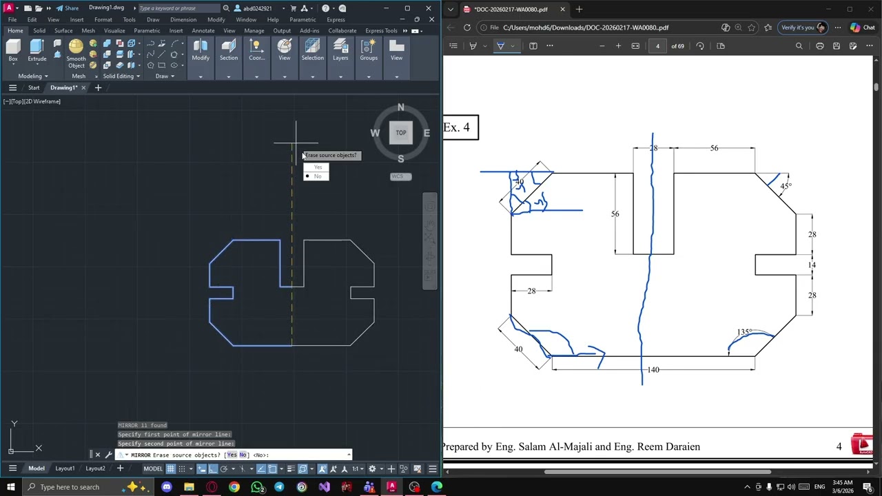 Autocad sheets 1-6 explained