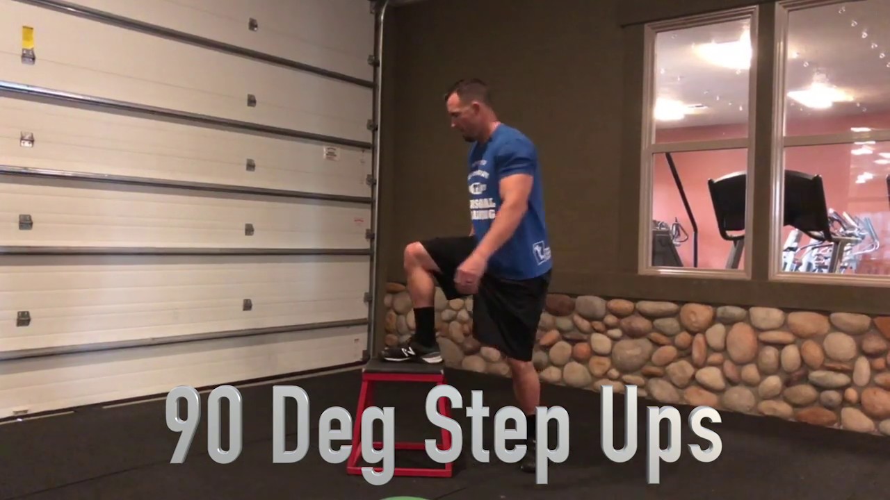 Step 90 90 Degree Step Ups - YouTube