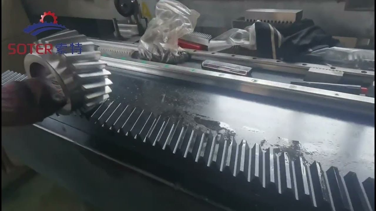 Precision milling rack + grinding gear rolling test