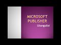 Jifunze microsoft publisherutangulizi