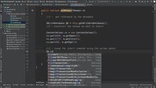 SQLite in Android - Part 3