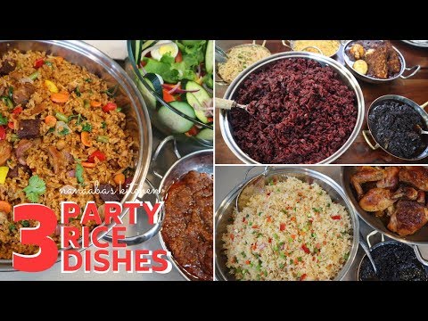 3-party-rice-dishes-i-how-to-make-3-must-have-ghanaian-rice-dishes-i-jollof,-waaakye-&-fried-rice