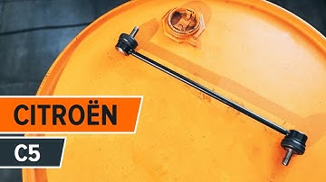 Hoe een koppelstang vooraan op een CITROËN C5 2 vervangen [HANDLEIDING]