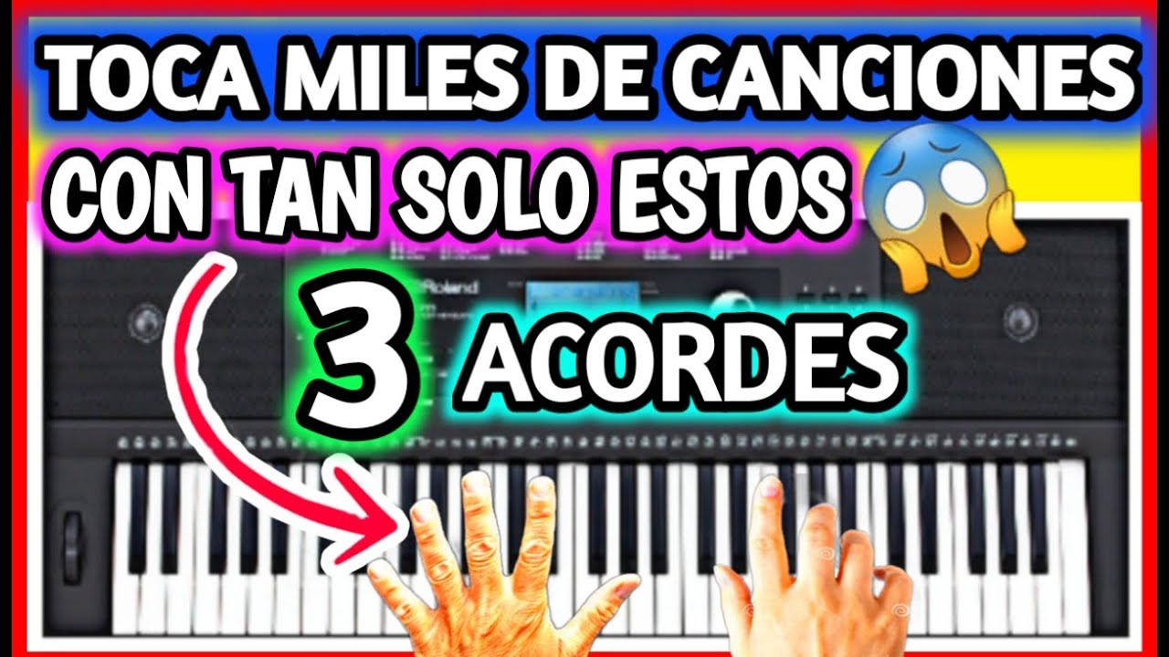 TOCA MILES DE CANCIONES CON TAN SOLO 3 ACORDES FACILISIMO!! - YouTube