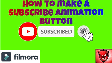 How to make subscribe animation button using filmora 9