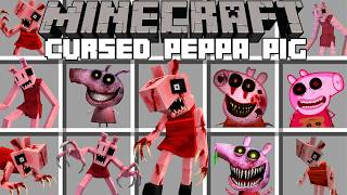 Minecraft CURSED PEPPA PIG MOD / SCARY PEPPA PIG MOD! (Minecraft Mods)