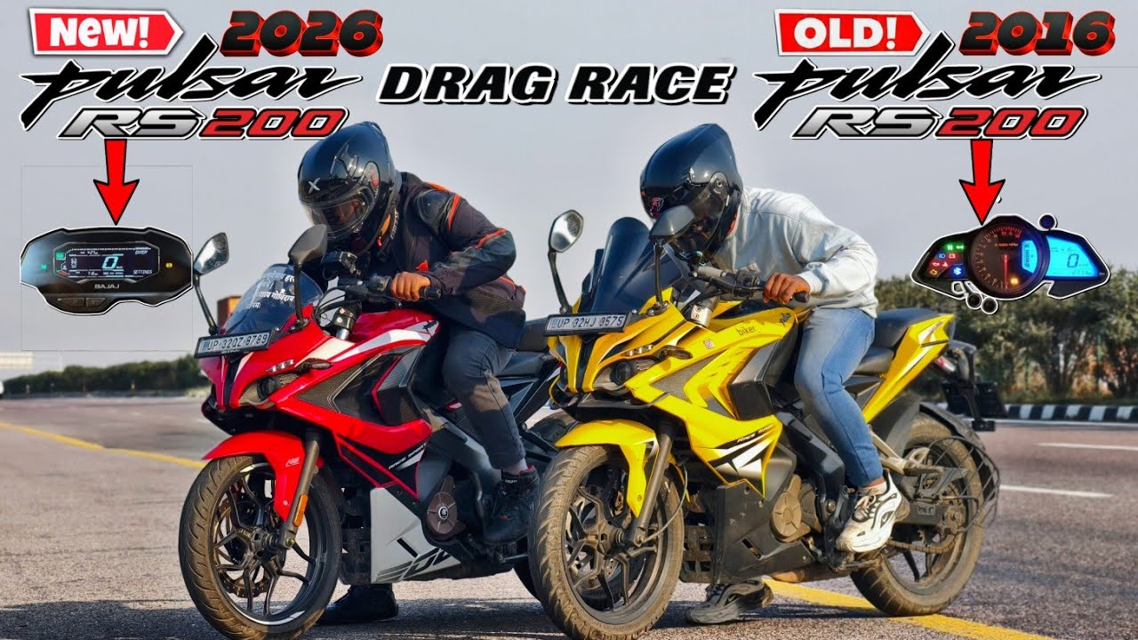Pulsar R200 Racing New 2026 Pulsar RS200 VS Old 2016 Pulsar RS200 BS3.|| Drag Race ...