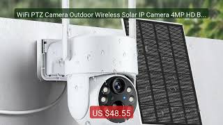 WiFi PTZ Camera Outdoor Wireless Solar IP Camera 4MP HD Built-... — Best Buy 2026 | Great Quality!