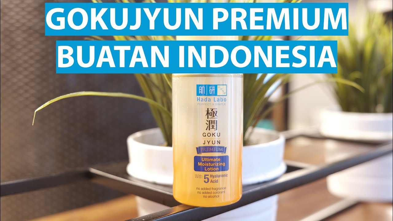 Review Hada Labo Gokujyun Premium Lotion MADE IN INDONESIA! Hydrating