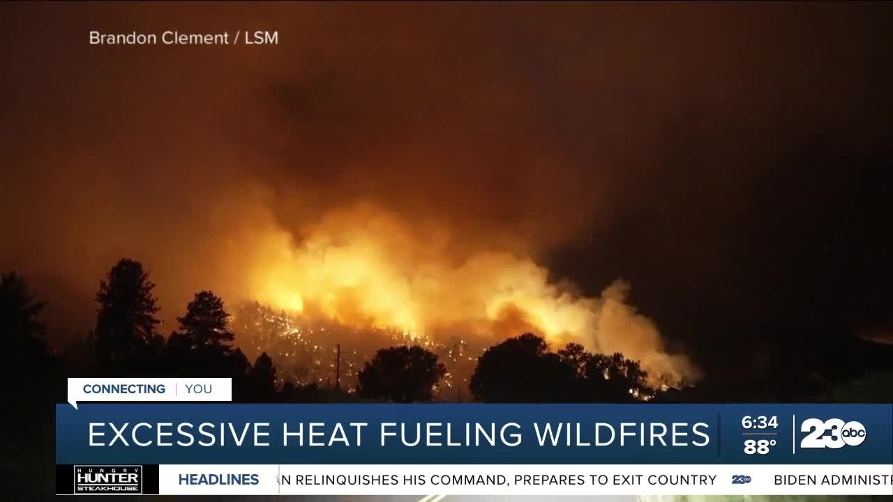 Excessive heat fueling wildfires - YouTube
