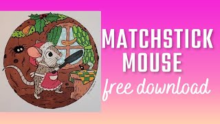 My Matchstick Mouse Scavenger Hunt Page | Adult Coloring |