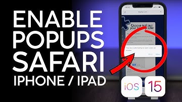 How to Enable Popup on Safari Browser iPad iPhone iOS 15