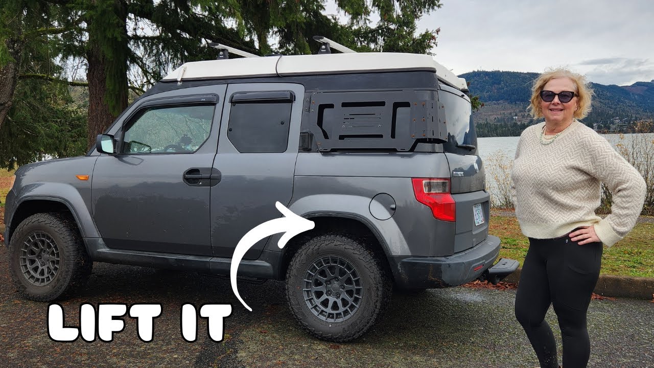 Lifting My 2011 Honda Element E-Camper - From SUV to OVERLAND HOME! #hondaelement #camping #vanlife