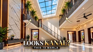 This 10 Marla House Looks Like a KANAL?! | 6 Bedrooms   Double Mezzanine | Bahria Town 