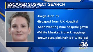 Escaped suspect search in Lexington