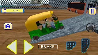 Modern Rickshaw Cargo Train Driving Game || Tuk Tuk Auto Rickshaw Game || Auto Racing Transport screenshot 3