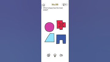 Brain out level 56 which shape has the most sides?#brainout #brain #gaming #shorts #youtubeshorts