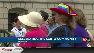 Pride rally at the State Capitol