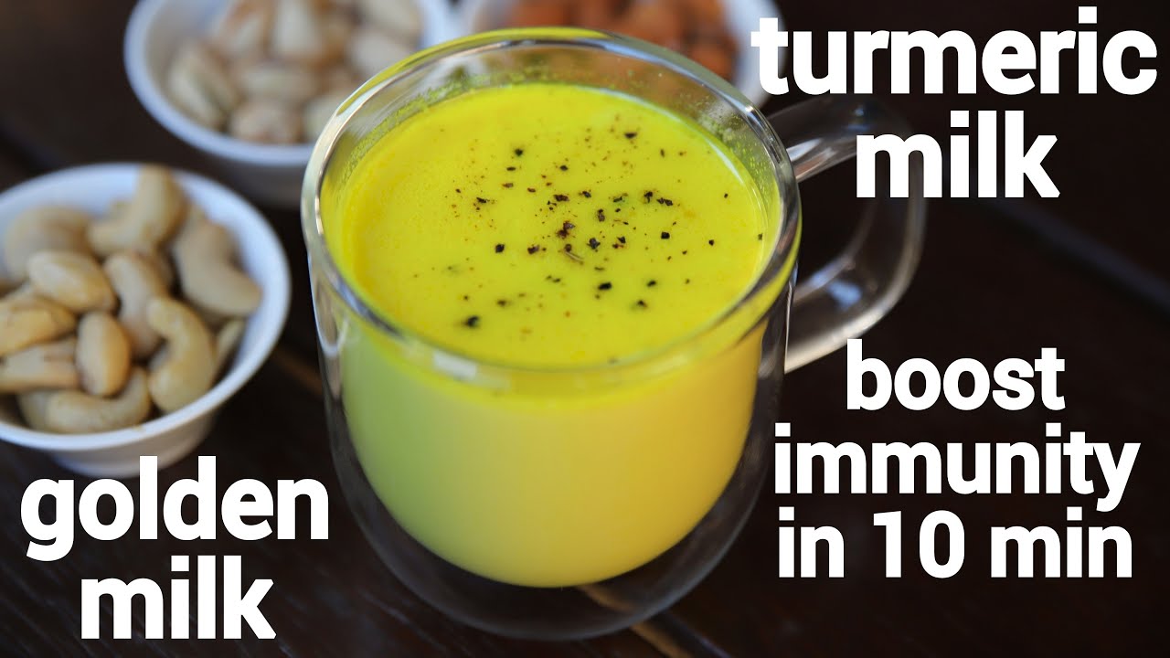 turmeric milk recipe for better immune  golden milk recipe  masala haldi  doodh  haldi milk