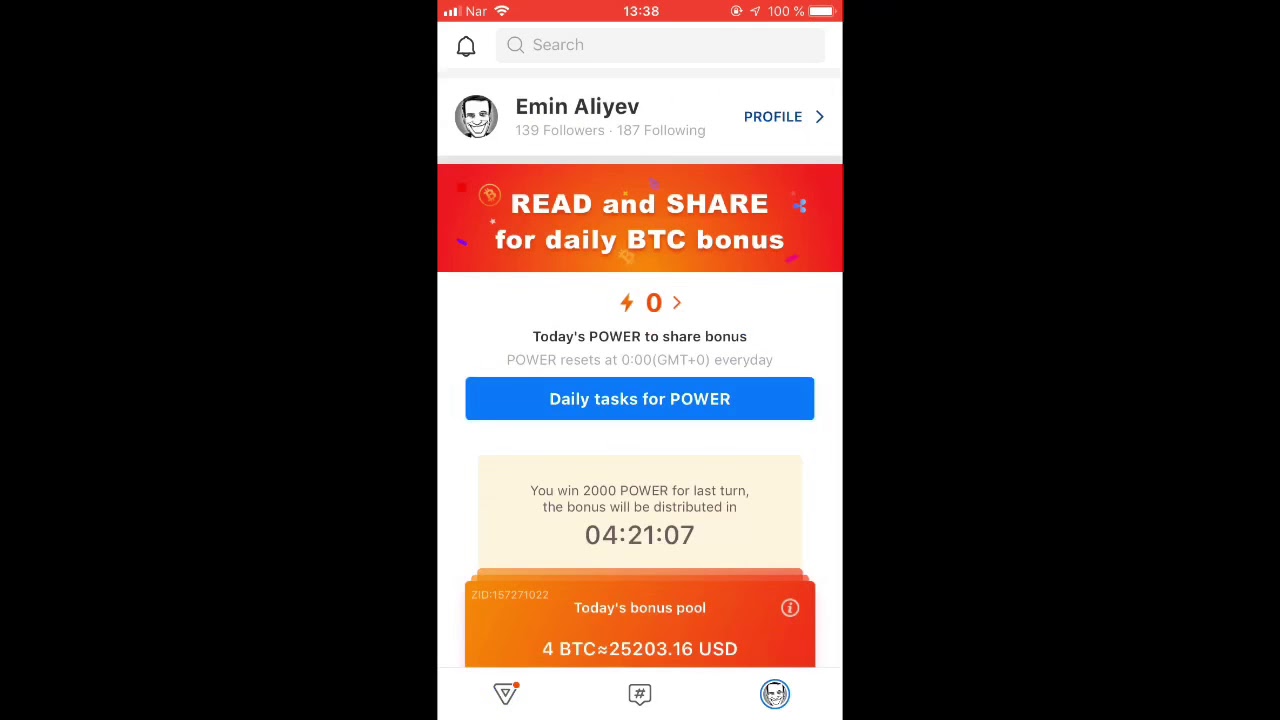 Pivot App: Ежедневный заработок Биткоина (BTC) на смартфоне без вложений.