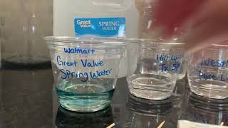 Ph Balance test on 16 different waters in Texas