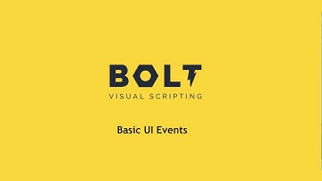 BOLT UI Events unity Tutorial