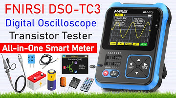 FNIRSI DSO-TC3 Digital Oscilloscope Transistor LCR 3 in 1 Multitester, All-In-One Auto Smart Tester