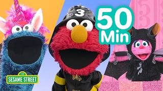 Halloween Costume Ideas with Elmo, Cookie Monster, and Abby! 👻 🦇  | 50 Mins | Sesame Street